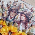 Kartka Steampunk "Best Wishes" (51) - kartka ślubna