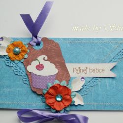 Fajnej babce- kartka kopertówka