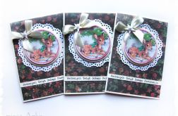 Kartka świąteczna z sarenką