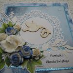 Kartka na chrzest dla chłopca w pudełku 03 - 