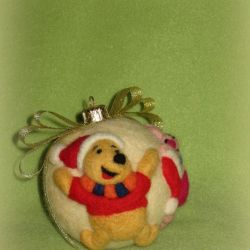 Bombka filcowa -  Kubuś i Prosiaczek