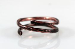 Wężyk - miedziany pierścionek rozm. 12 - 210909