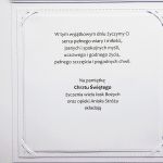 Kartka z szatką na Chrzest minimalistyczna  - Personalizowana kartka na Chrzest z życzeniami