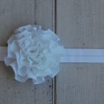 Opaska niemowlęca - "W bieli" - 