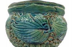 Doniczka Ceramiczna - Liście Lasu. Doniczka Ręcznie Robiona (Handmade)