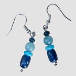 kolczyki niebieskie - bez tła