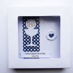 Elegancka kartka komunijna personalizowana  - Kartka komunijna w ozdobnym pudełku