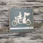 Młoda Para na rowerze - kartka z młodą parą na rowerze