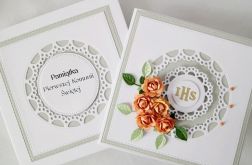 Kartka PAMIĄTKA I KOMUNII ażurowa #2