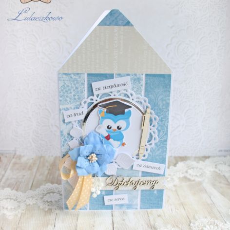 Kartka kredka dla nauczyciela szkoła GOTOWA