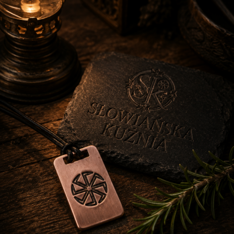 KOŁOWRÓT ŻYWIOŁÓW – MIEDZIANY AMULET SŁOWIAŃSKI