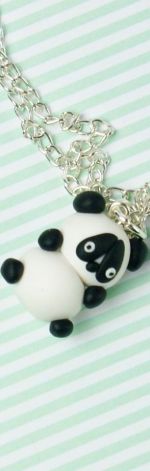 PANDA wisiorek z modeliny