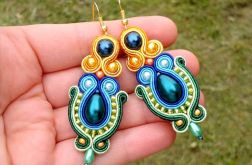 Kolczyki soutache Pawie Oko