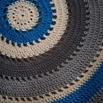 Bawełniany okrągły dywan 135 cm - 