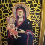 Obrazek religijny - ikona Maryja z dziec. - widok boczny