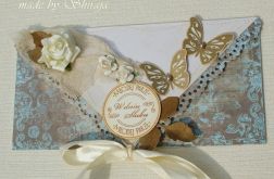 Kopertówka z okazji ślubu- złota rapsodia