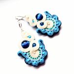 Blue&Cream kolczyki sutasz - 