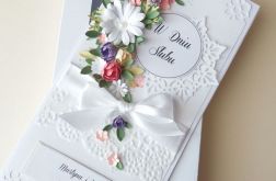 Kartka z BUKIETEM ślubnym