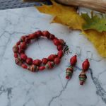 Jesienna Energia – komplet biżuterii z ręcznie robionych koralików - 3