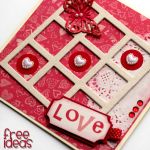 Kółko i krzyżyk - Walentynka  KW027 - walentynkowa