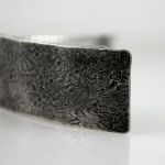 Kamień - srebrna klamra (2000-24) - Spinka do włosów