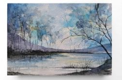 Pejzaż 43-akwarela A5..