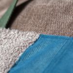 Różowo-turkusowa duża torba z kominem - 