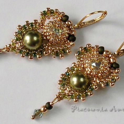 zielone perły Seashell