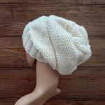 Kremowa czapka czapa  - 