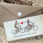 046,kartka na ślub w eco z parą młodą - 046,kartka na ślub w eco z parą młodą