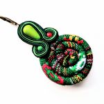 Green Masai kolczyki sutasz - 