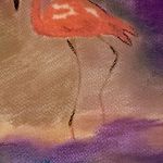 Flamingi pastel - wycinek II
