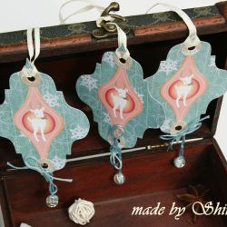 Bileciki do prezentów- reniferki