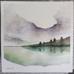 Pejzaż-praca formatu -20/20 cm . - 