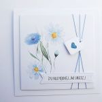 Kartka na urodziny imieniny minimalistyczna - Kartka ręcznie robiona na urodziny