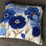Poduszka niebieskie kwiaty - Niebieskie kwiaty