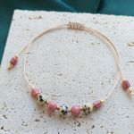 "Mila II"" - bransoletka z naturalnymi kamieniami. - wiosenny vibe