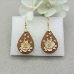 „YVETTE” kolczyki z glinki polimerowej - „YVETTE” kolczyki z glinki polimerowej