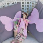 Poszewka z różowym motylem - Poszewka bawełna