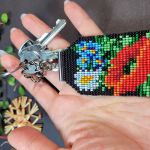 Polne Kwiaty Maki Chabry Brelok breloczek zawieszka do kluczy torebki - Polne Kwiaty Maki Chabry Brelok breloczek zawieszka do kluczy torebki