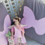 Poszewka z różowym motylem - Poszewka dla dziecka