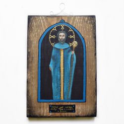 Anioł Imur 9, obraz malowany na drewnie współczesna ikona