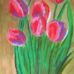 tulipany pastele - wycinek III