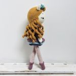 Lalka jednorożec Maskotka szydełkowa - lalka jednorożec złote loki