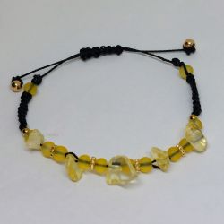 Bransoletka ręcznie robiona cytryn 