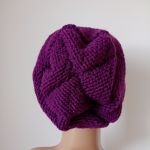 Fioletowa czapa czapka - 