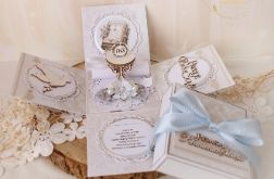 Exploding box komunijny "Holy&White 1" GOTOWY