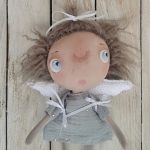 ANIOŁEK - lalka tekstylna,cute angel 13, OOAK - 
