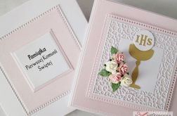 Kartka PAMIĄTKA I KOMUNII z kielichem #1 /Z