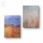 Kompozycja prac na płótnie,  Polskie knieje,  100x70x2cm  - 